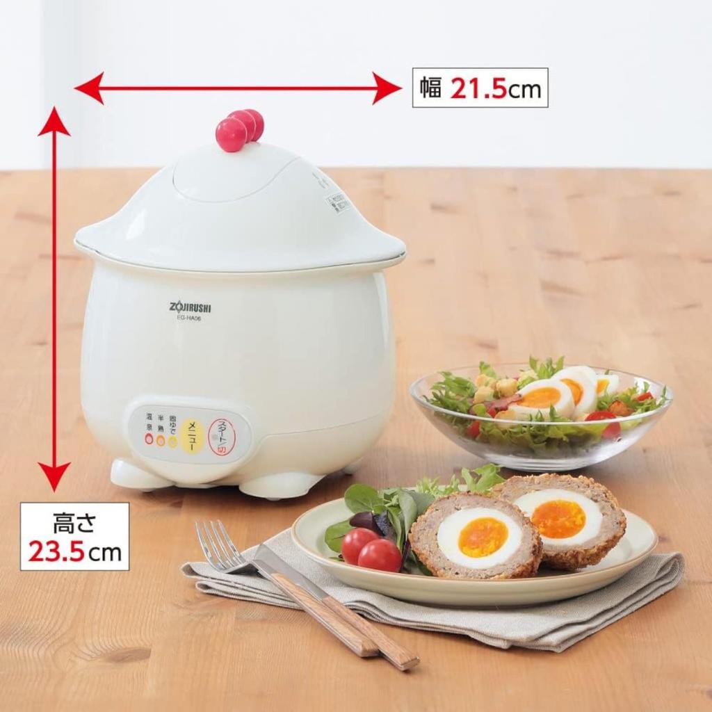 Zojirushi Egg DODODO Microcomputer Hot Spring Egg Device EG-HA06-WB White