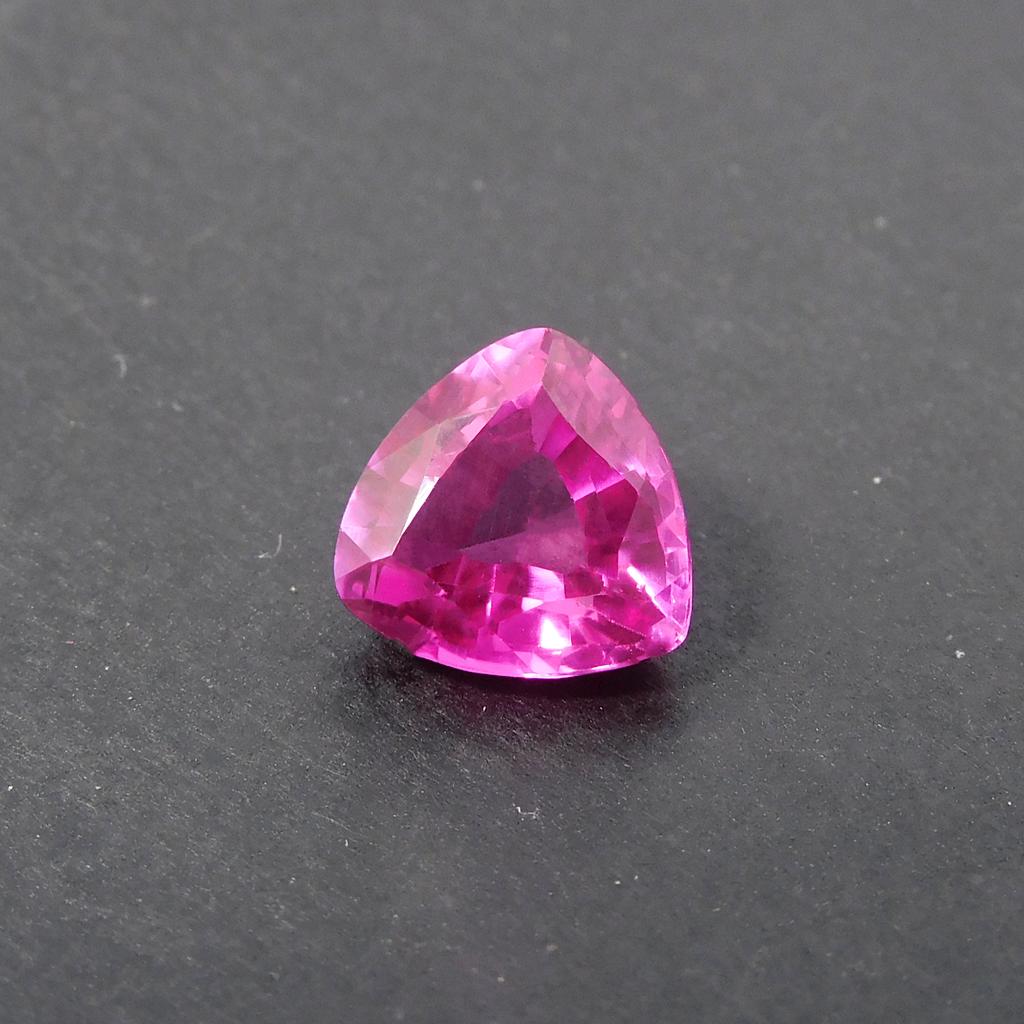 Trillion Cut 3.10 Ct Natural Pink Ruby CERTIFIED Loose Gemstone Huge Size P-4715-Ra