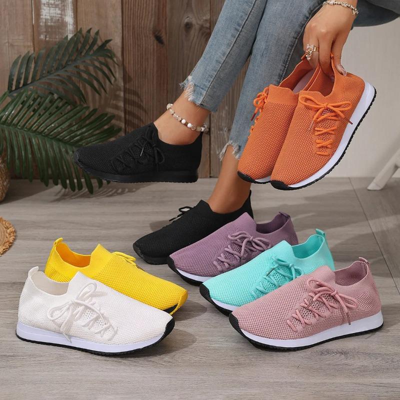 Women Casual Shoes Fashion Breathable Walking Mesh Flat Shoes White Sneakers Women's Tenis Feminino Shoes