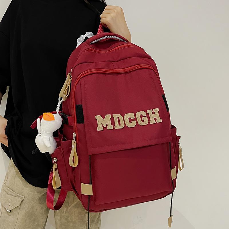 Large-capacity Backpack School Bag for Primary and Secondary School Students, Simple Harajuku Bag