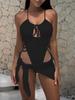 High Cut Sexy Women One Piece Swimsuit Thong Female Swimwear 3 Pieces Monokini Bandage Bathing Suit Swimming Suit Beachwear