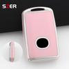Pink Tpu Car Key Case Cover Shell For Mazda 3 Alexa Cx30 Cx-4 Cx5 Cx-5 Cx8 Cx-8 Cx-30 Cx9 Cx-9 Protector Keyless Fob Accessories
