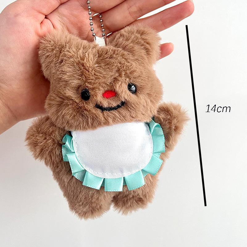 Ins Squeaky Thai Butter Bear Plush Doll Pendant Bear Pendant Butterbera Keychain