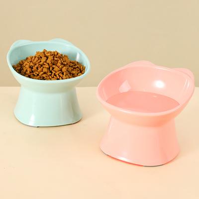 Futternapf für Haustiere, kippbar, mit hohem Boden, Nackenschutz, Erstickungsschutz, Wassernapf für Hunde und Katzen, Antidumping-Futtermittel für Hunde