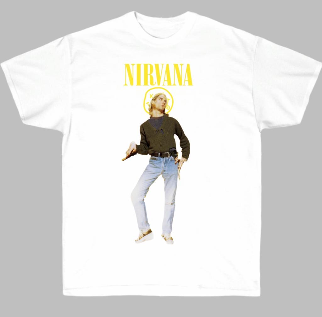 Nirvana Band Classic Rock Music Art Style Summer Casual TShirt Unisexs and Womens Luxury Brand Top New Art Logo