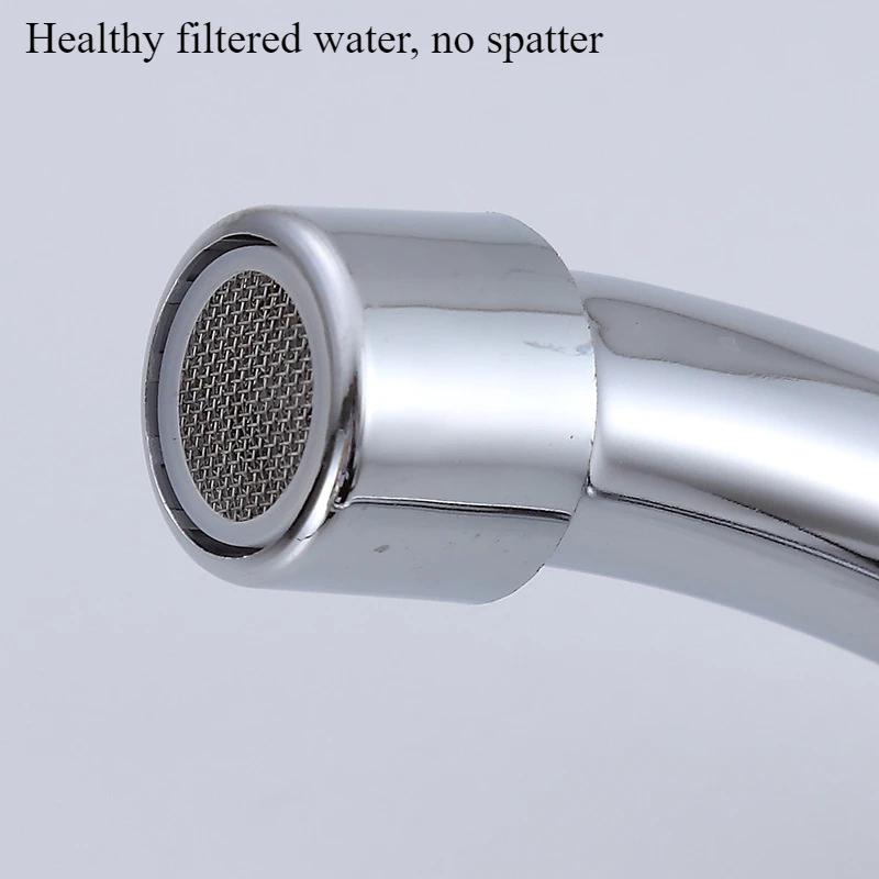 Double Double Hole Basin Faucet Double Switch Hot and Cold Faucet Wash Basin Kitchen Bathroom Sink Double Control Faucet