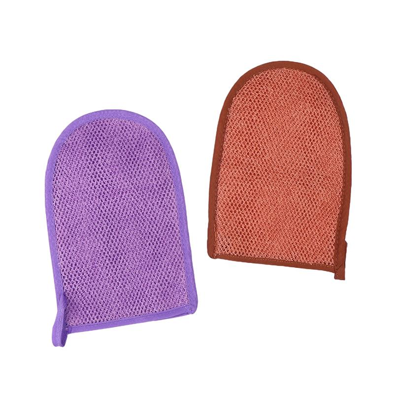 Damen Herren Badehandschuhe Spa Peeling Duschbürste Körperreinigung Peelinghandschuh Rubbeln Tote Haut Handschuhe Duschtuch Schaum Körpermassage