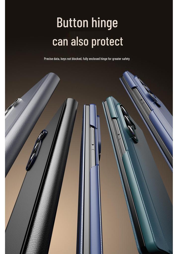 Samsung Z Fold 8 Ultra Leather Flip Case with Smart Side Window - Business Edition.