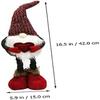 Garneck Valentine's Day Standing Doll Red Polyester Decoration Doll Valentine Home Decor Party Decor Kids Craft Toy