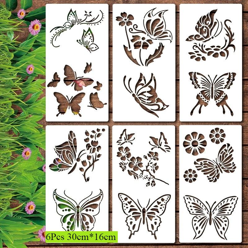 Tree Stencils Set Tree of Life Stencil for Painting On Wood Airbrush Natural Plants Small Palm Tree Drawing Templates