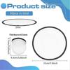 15Pcs White Foldable Flying Disc Fans, 9.8inch Sublimation Fans Nylon Black Edge Folding Fan Set with Bag for Wedding Party Favors Outdoor Activity