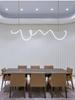 Minimalist Silicone Hose Pendant Light for Dining Table or Bar