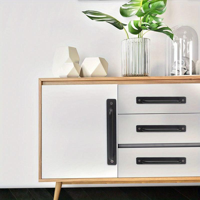 4ks Dřevěná dveřní Okenní klika Hliníková slitina Balkonový Glass Move Samolepící povrchově namontovaná malá rukojeť a tahací knoflík slitina push