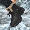 2024 New Winter Men's Snow Boots New Waterproof Leather Warm Plush Ankle Boots Non-slip High Quality Light Luxury Brand Shoes