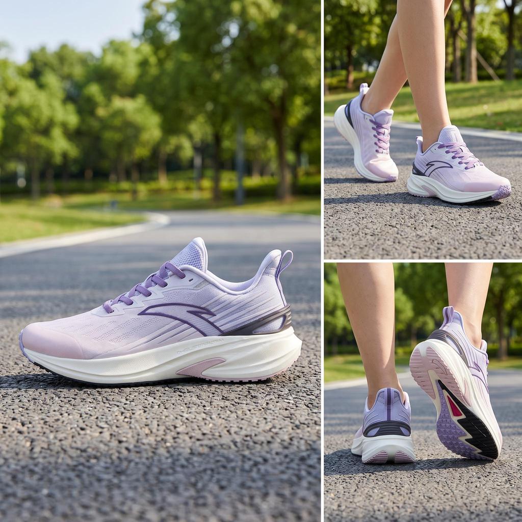 Women's Sneakers Anta Fabric Low top Running Shoes Women's Purple Pink