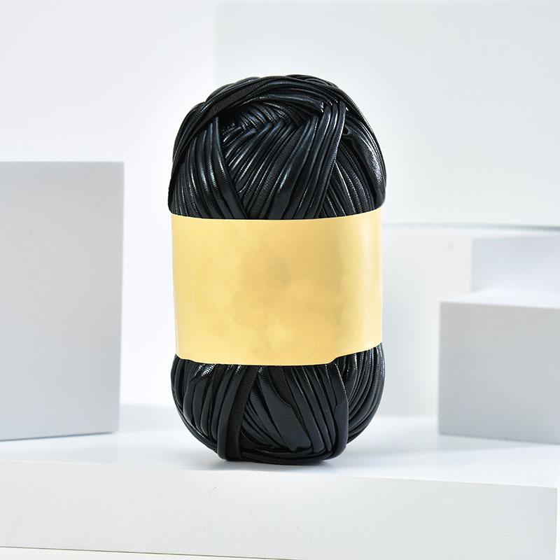 Imitation Leather Cloth Yarn Multi-Color Segment Dyed Jewelry Accessory Yarn Total 600g