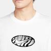 Nike Sportovní logo Crew Neck Tričko s krátkým rukávem Pánské topy Bílé FQ3753-100