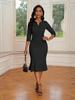 Elegant Mermaid Cocktail Dress | Bodycon Midi Skirt for Weddings & Events