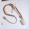 Ancient Style Hand-Woven Olive Pit & Jadeite Pendant Necklace for Women