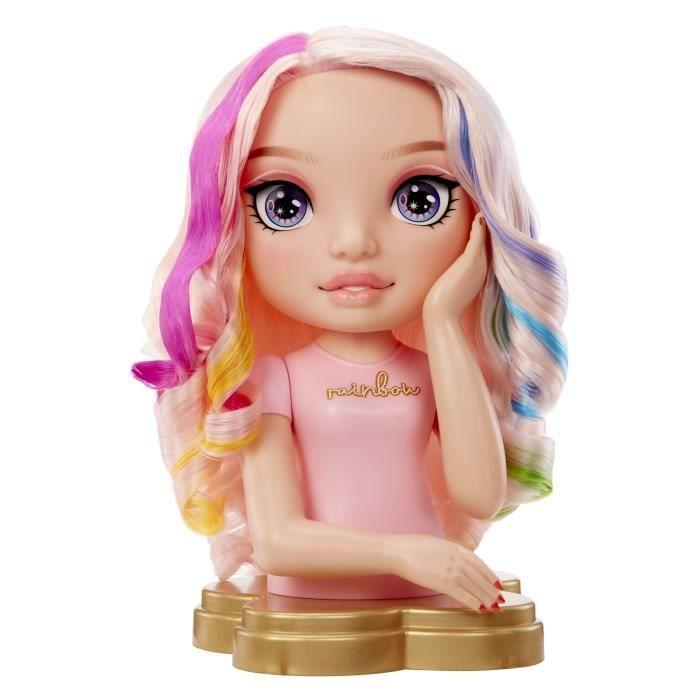 Rainbow High - Tête À Coiffer Bella - 33cm - Colore Ongles Et Cheveux - Dès 4 Ans