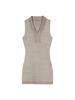 [Core-spun Yarn] Pure Desire Wind V-neck Knitted Vest Dress Women's Summer Tight Short Skirt Sexy Waist and Hip