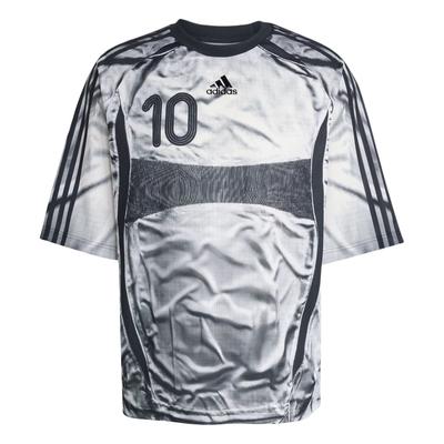 adidas SS25 Adilenium Teamgeist Bedrucktes Locker Geschnittenes Kurzarm Fußballshirt Herren Oberteile KF8523