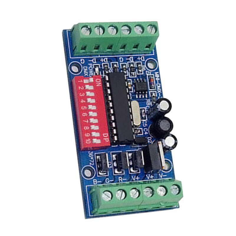 

1x мини-3-канальный декодер DMX512, контроллер RGB, 15 А, светодиодная сцена