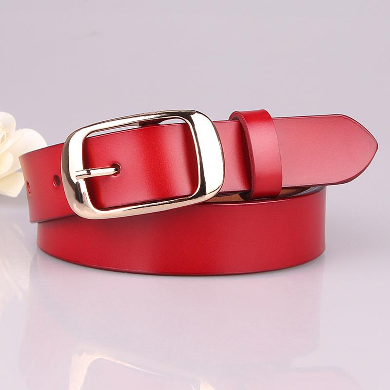 Ladies Genuine Leather Pant Belt With Adjustable Pin Closure For Office And Everyday Use