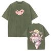 Cute Anime My Dress-Up Darling T-shirt Marin Printed Washed Y2k T Shirt Men Women Clothing Cotton Tees Tops