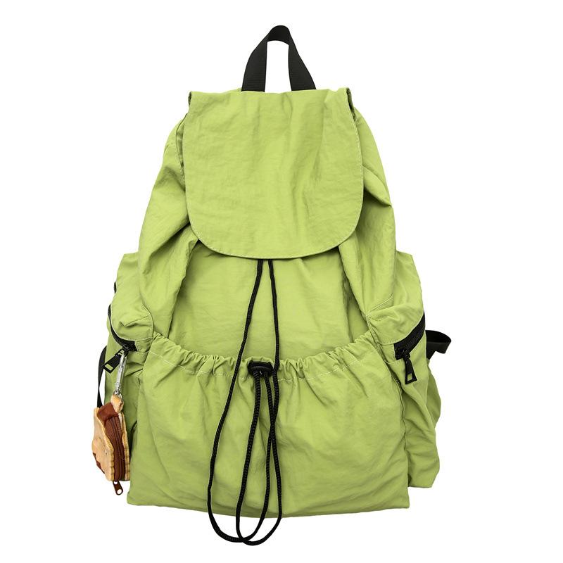 New tooling large cover lightweight drawstring backpack Korean version casual large-capacity backpack