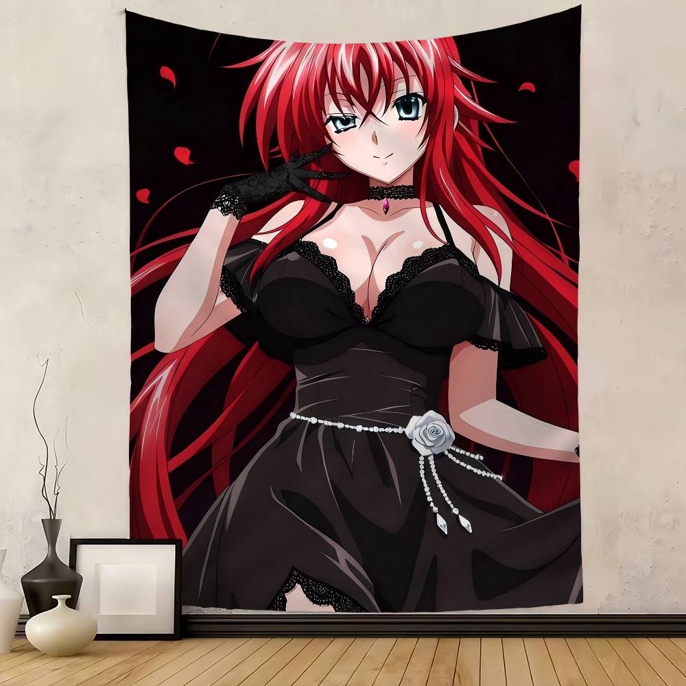 Anime High School DxD DIY Sticky Colorful Tapestry Wall Hanging Bohemian Wall Tapestries Mandala Wall Art Decor