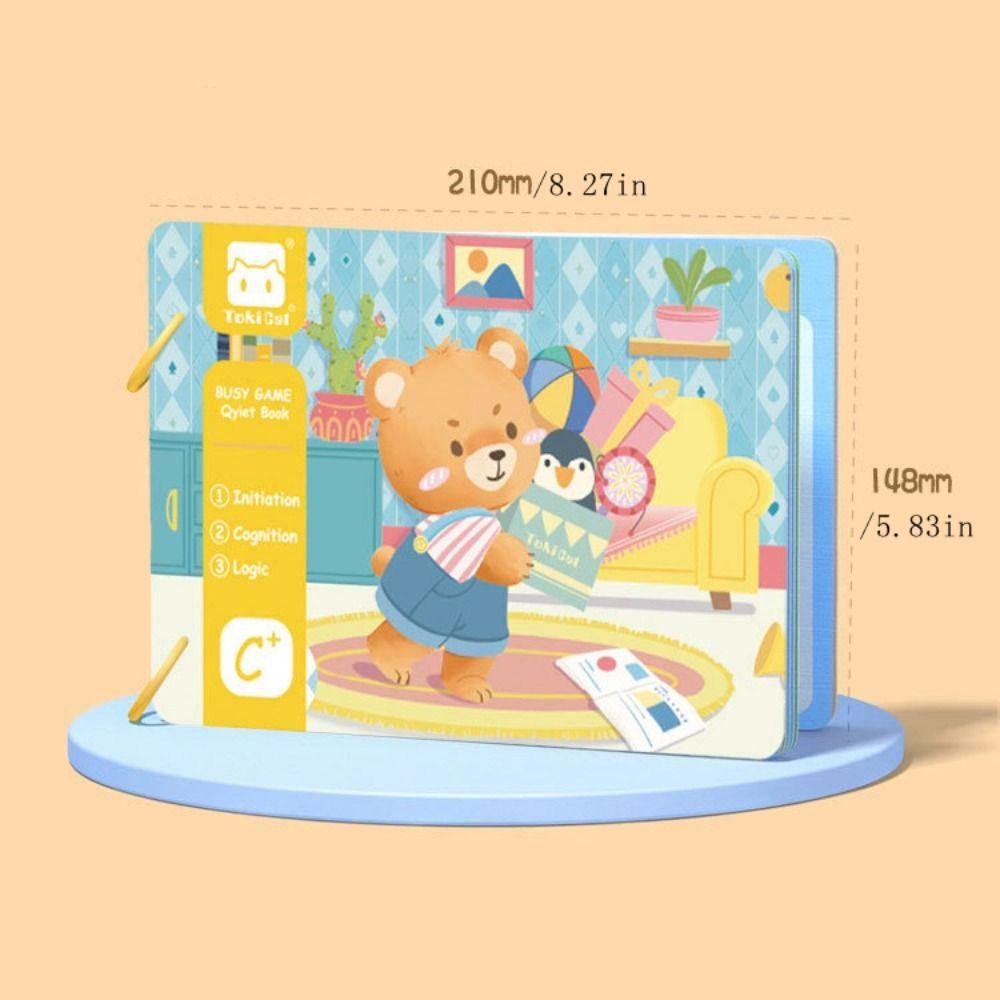 Parent-child Kids Cloth Book Animals Tail Puzzle Cloth Book Baby Cloth Book Birthday Gifts