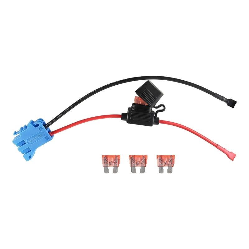 

ABS Plastic 40A Fuses Holder Wiring Harness Connector Kit For 12v SLA Battery Kids Battery Toy Car Overloads Protections 1