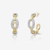 HEFANG Light Luxury Women's Chain Earrings - Fashionable and Versatile for Commuting or Dating, High-End Feel Ear Stud Accessories.