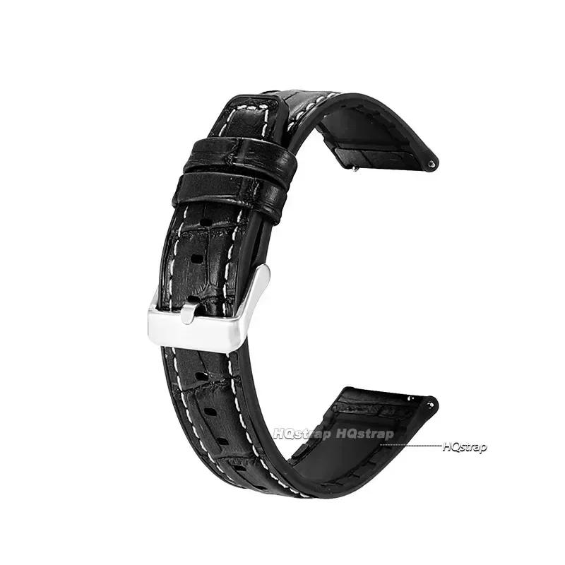 20mm 22mm Leather Watch Straps for Huawei Watch 4/3/GT3/2 Pro Watchband for Samsung for Amazfit GTR 4/GTS 4 47MM 42MM Bracelet