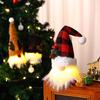 Cute Christmas Faceless Doll Luminous Santa Claus Gnome Dwarf Plush Toy Party Decoration Christmas Tree Ornaments Creative Gifts