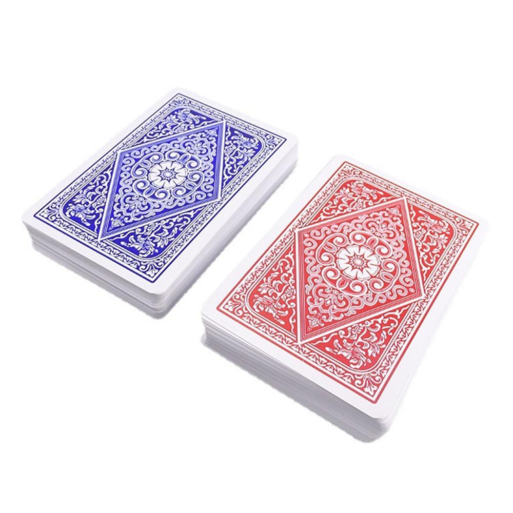 1 Deck Letters Pattern Poker Set New 54Pcs Big Character Texas Holdem Waterproof Plastic Playing Card Game Flexible Table Game