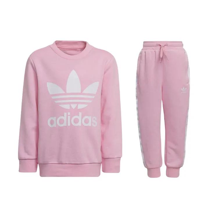 Adidas Originals Casual Sportswear CREW SET Pink Kids' (Unisex) Casual Sportswear Sets HC1995