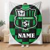 Custom Name German Flag Crest blanket for Couch & Bed, Plush Cozy Fuzzy Blanket Super Soft & Warm Blankets for Fall and Winter. 0908221