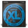 D'Addario ETB92 Černé struny pro basovou kytaru s nylonovým omotem, dlouhé, .050-.105mm [Oficiální japonský produkt]