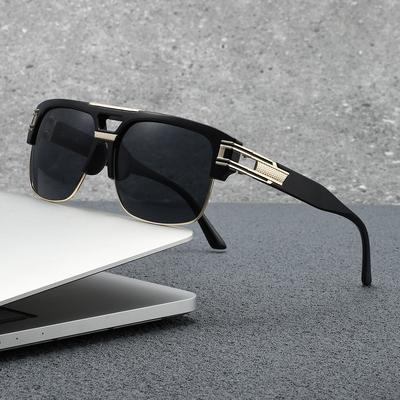 Nuova tendenza moda occhiali da sole con montatura mezza montatura montatura intera 1 paio quadrati personalità da donna e uomo, squisiti ed eleganti, occhiali da sole stile INS