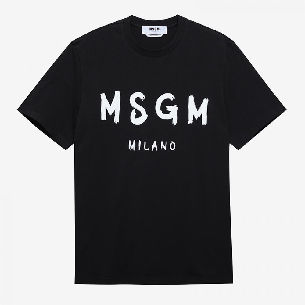 MSgm 2000mm510 200002 99 BruShed Logo Men S Short Sleeve Tee