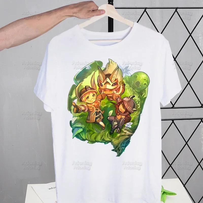 

Сделано в Бездне Японское Аниме Футболка Унисекс Унисекс Аниме Унисекс Рико Рег Футболка Homme Лето Лиза Наначи Митти Топы Футболка с коротким рукавом 4XL