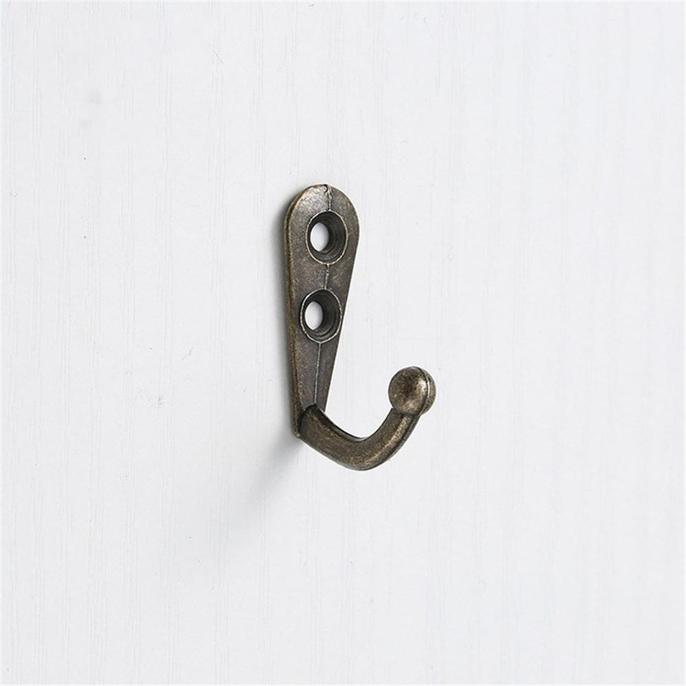 Hot Sale 10pcs Antique Hooks Small Wall Hanger Buckle Horn Lock Clasp Hook Hasp Latch For Wooden Jewelry Box Furniture Hardware