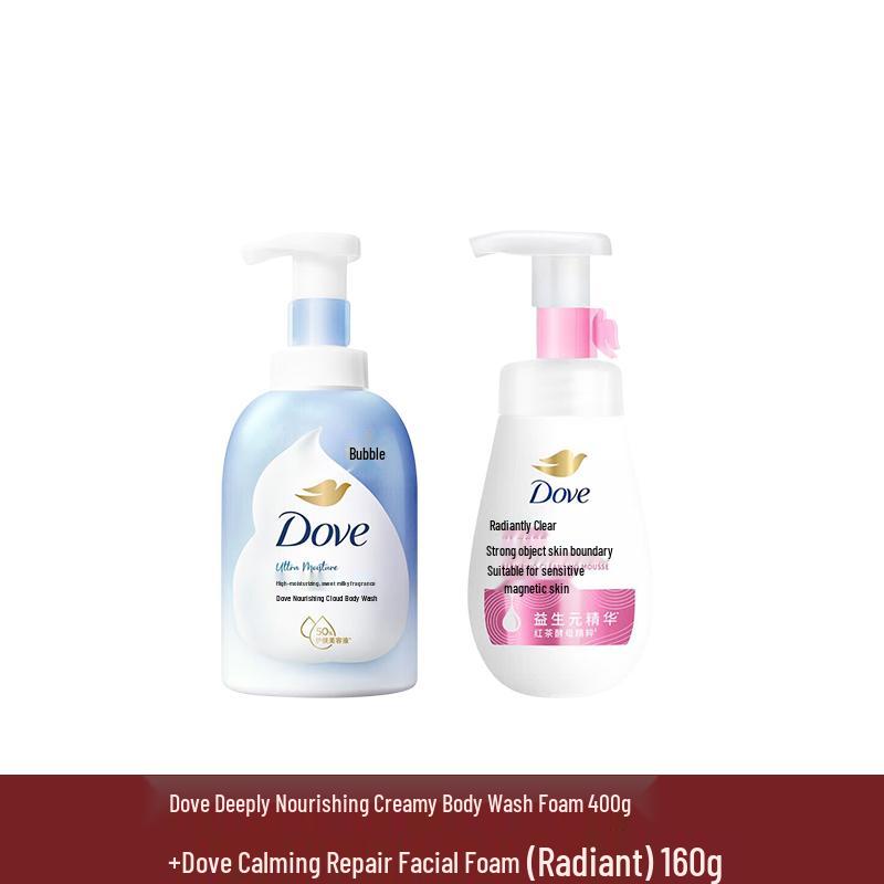 Dove Deep Nourishing Shower Foam & Soothing Cleansing Foam Set