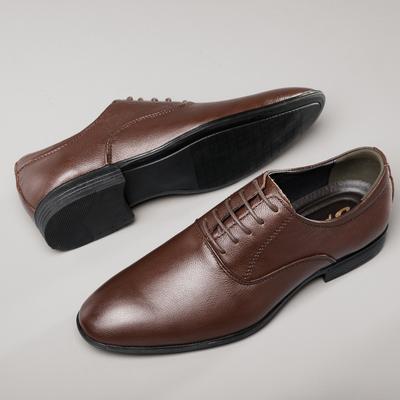ModeEchtes Leder Herrenschuhe Hohe Qualität Schnürschuhe Formell Herren Oxfords Italienisch Männlich Business Hochzeitsschuhe Mann Schwarz Übergröße 37-50
