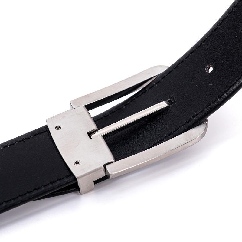 Mei Mary Men's genuine crocodile leather belt - seamless belly skin, 3.5cm width, business casual style with 304 stainless steel buckle