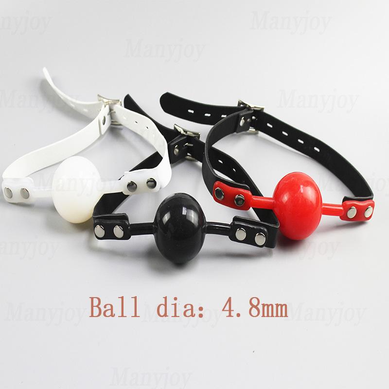 Manyjoy 4.8mm Ball Shape Mouth Gag Bondage Slave Toys Open Mouth Gag Erotic Sex Toys For Woman Couples Adult Sex Games