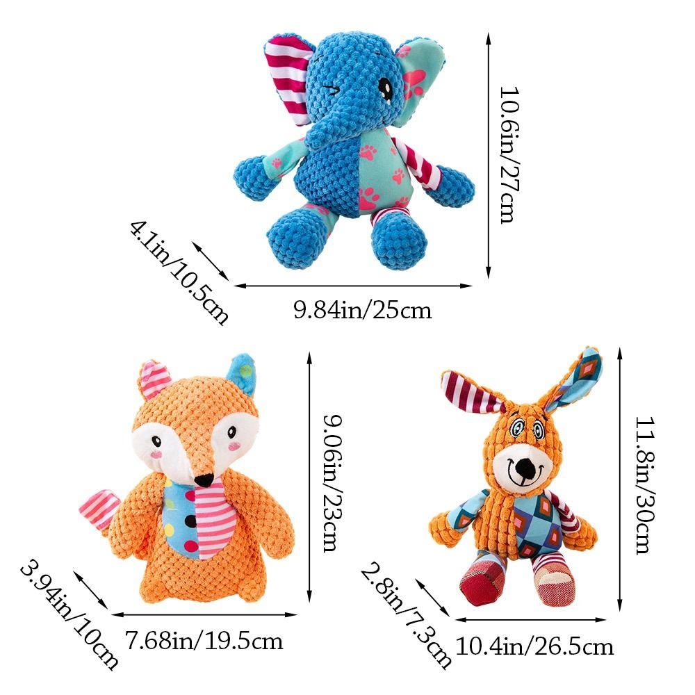 Portable Bite Resistant Dogs Sounding Cute Animals Pet Companion Teeth Cleaning Cartoon Cats