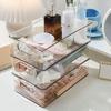1Pc/Box Acrylic Transparent Storage Box for Cosmetics, Face Masks, and Snacks